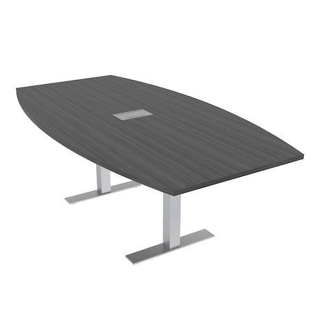 Skutchi Designs 45 in W, 71.5 in L, 29 in H, Engineered Wood Top, Grey HAR-BOT-46x72-T-ELEC-ASIANNIGHT